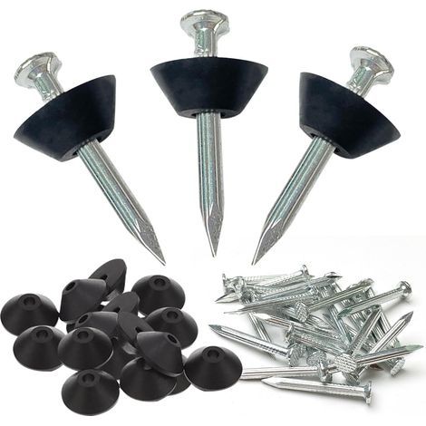 Clou Membrane Gründung 10 Stück Nägel Schutz Sockel Betonnagel Für Gründungsmembrane Und Sockel 3x30 Mm (10, Nagellänge: 30mm)