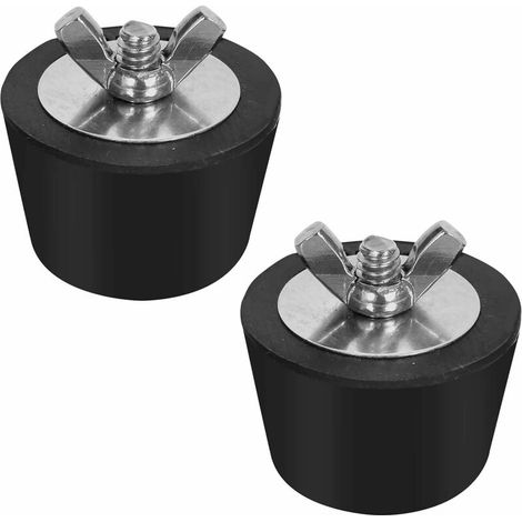 2 Gummistopfen Für Pool, Winterstopfen Für 38-mm-pool, Poolstopfen Mit Edelstahlschrauben Für Poolrohranschlüsse