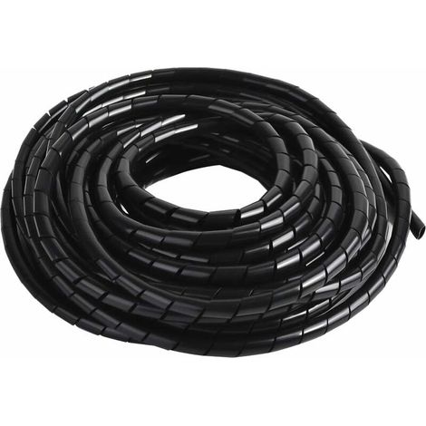 Spiralkabelkanal, 12 M Flexibles Universelles Elektrokabelschutzrohr, Kabelorganizer Zum Verstauen Oder Verstecken Von Kabeln, Diy-kabelschutz Für Büro, Zuhause, Tv, Pc, Durchmesser: 8 Mm, Schwarz