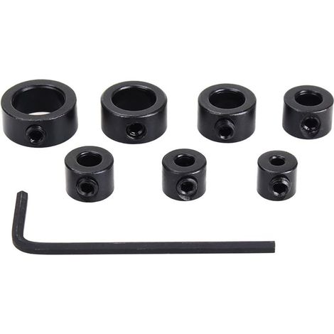 Tiefenanschläge, 7-teiliges Set Bohrtiefenanschläge Mit Inbusschlüssel (3-12 Mm)