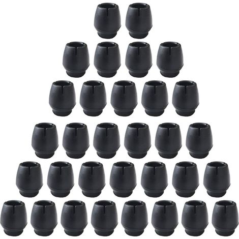 Rutschfeste Silikonkappen Für Tisch- Und Stuhlbeine, 12–16 Mm, Schutzkappen Für Runde Möbelfüße, Schwarz, 32er-pack