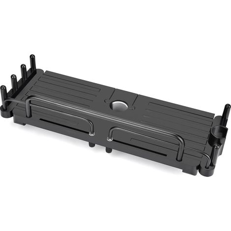 Teleskopische Duschablage Ohne Bohren, 32-48 Cm, Hängendes Regal Für Duschstangen Von 18 Bis 25 Mm (schwarz)