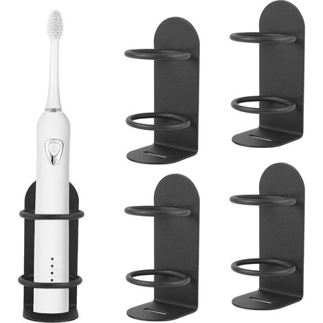 4 Stück Halter Für Elektrische Zahnbürste, Kein Bohren Erforderlich, Selbstklebender Wandhalter Für Elektrische Zahnbürste Für Badezimmer Und Küche, Zahnbürsten- Und Zahncreme-halter
