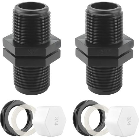 Überlaufbehälter 25 Mm Trennwandbehälter 1000 Liter Nippel Für Regenwasserkanal Mit Dichtung (3/4 Zoll)