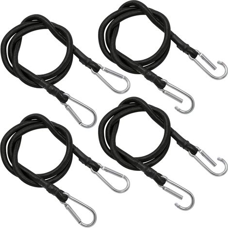 6er-set Elastische Spanngurte Mit Haken, Elastisches Seil Mit Metallhaken Zum Befestigen Von Planen Im Freien, Ladungssicherung Für Motorräder