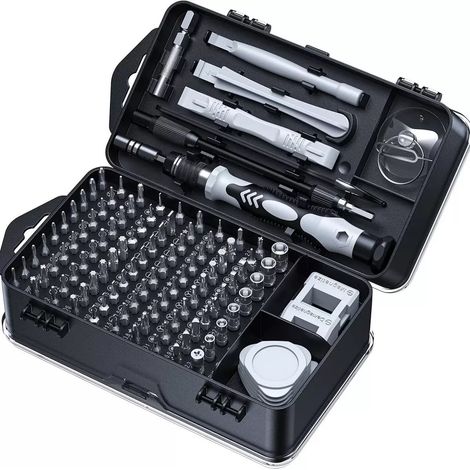 Schwarzes Schraubendreher-set Für Die Demontage Und Reparatur Von Uhren, Computern, Mobiltelefonen Und Telekommunikationsgeräten.