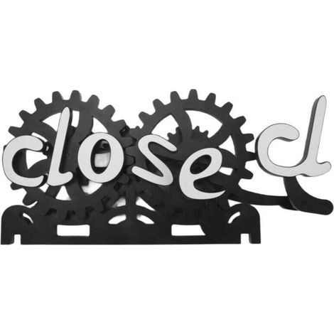 Offen-geschlossen-schild, Hängeschild, Zahnrad, Wendeschild Für Geschäft, Restaurant, Bar, Hotels, Cafés, Saugnapf