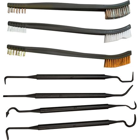 Mini-nylonbürste Mit Kupferdraht, Spezialbürste Zum Entfernen Von Flecken Und Rost - 7er-set