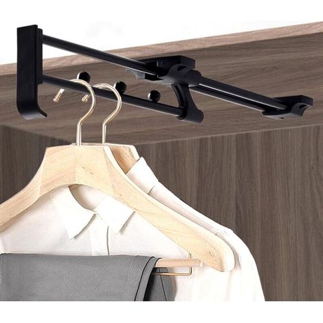 Schiebetür Für Einbauschrank, Schiebestange Für Kleiderschrank, Länge 250 Mm Schiebestange Für Kleiderschrank, Ausziehbare Kleiderstange