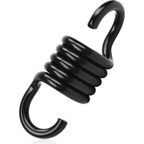 Federhaken Für Hängematten-wippe, Tragfähigkeit 400 Kg, Schwarz (250 Kg)