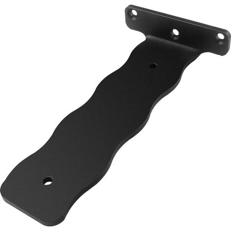 2 Wandhalterungen, Schwebendes Regal 150 Mm, Industrielle Wandhalterungen, Metall-wandhalterungen, Unsichtbares Wandregal, L-förmige Halterungen, Schwarz