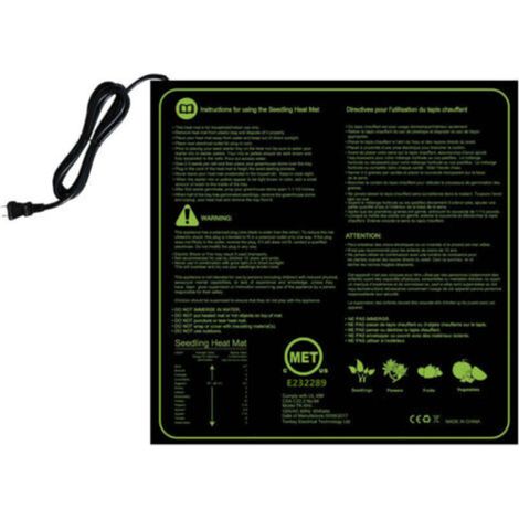 Ahlsen Elektronische Heizmatte, 1 Stück, Elektronische Garten-heizmatte Für Die Keimung Von Samen Mit Aufbewahrungsbeutel, 50 X 52,5 Cm