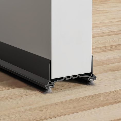 Türdichtung, Wind- Und Schalldicht, Mit Starkem Klebstoff, Für Außen- Und Innentüren, 100 Cm, Schwarz