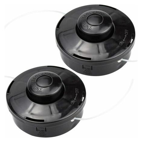 2er-set Universal-a6481 Nylon-fadenkopf Ersatzspule Für Rasenmäher Und Motorsense, Schneidkopf M10 X 1,25 Für Benzinbetriebene Motorsensen