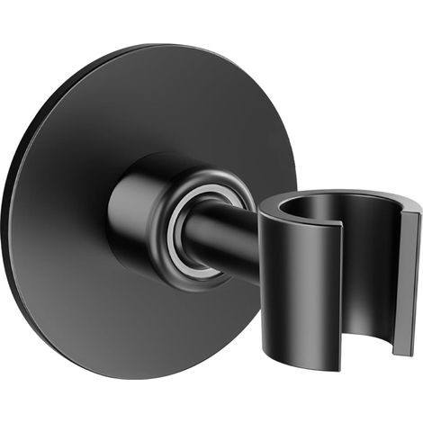 Duschhalterung Ohne Bohren, Universelle Duschhalterung Aus Edelstahl 304, Wandmontierte Halterung Für Handbrause Mit 360° Verstellbarer Befestigung (schwarz)