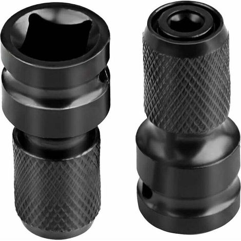 Schlagbohrer-aufsatz, Adapter Von 1/2" Vierkant Auf 1/4" Hexagon, Für Schlagschrauber Und Bit-halter – 2 Stück
