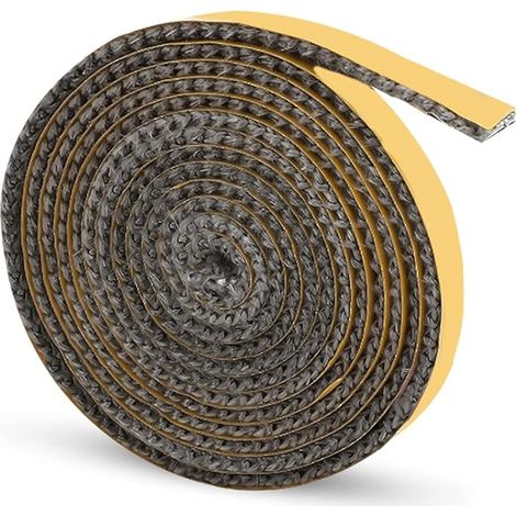 Kamineinsatz-dichtband, Selbstklebendes Geflochtenes Dichtband Für Ofen, Hitzebeständiges Dichtungsband (2mm X 10mm X 2m)