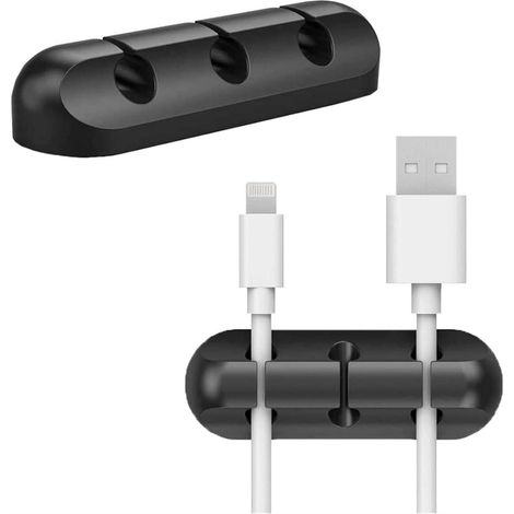 Kabelklammern, Kabelorganisator, Selbstklebende Haken, Kabelhalter Für Stromkabel Und Ladezubehör, Maus-, Pc-, Büro- Und Heimkabel (3 Stück)