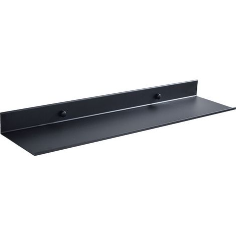 Badezimmertablett, Schwarz Badezimmer Regal Aus Aluminium Platzsparendes Schwebendes Regal Aufbewahrungsregal Garderobe Wandmontiertes Tablett