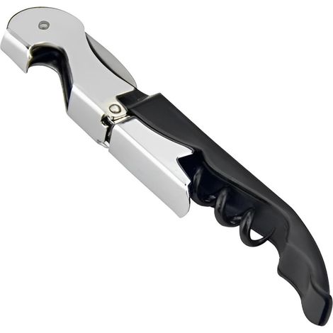 Schwarzer Flaschenöffner, 1 Edelstahl-flaschenöffner Mit Kapselschneider Zum Öffnen Von Bierflaschen