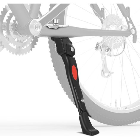 Fahrradständer, Schwarz, Länge 32-35 Cm, Universelle Halterung Für Fahrrad, Einstellbarer Seitenständer, Mittelständer Für Mtb