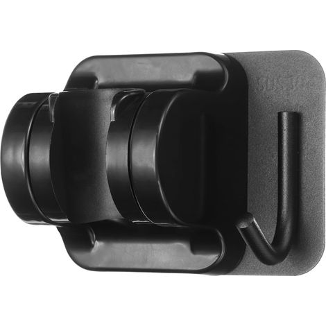1 Halterung Für Handbrausekopf Mit Aufhängehaken, Robuste Und Verstellbare Wandhalterung, Wasserdichter Duschgriff, Ohne Bohren (schwarz)