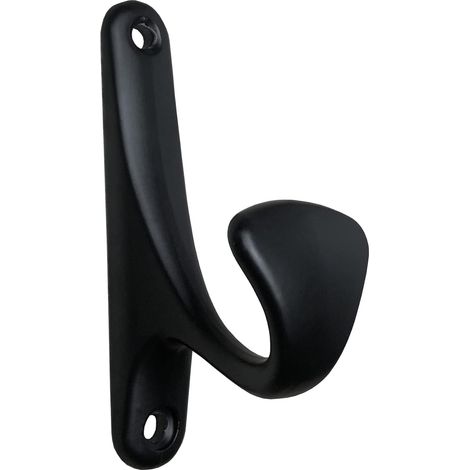 Haken, Bademantel- Und Handtuchhalter Einseitig (mattschwarz), 1er-pack
