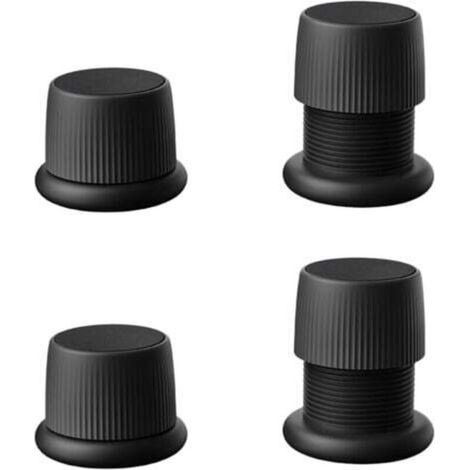 4er-set Verstellbare, Rutschfeste Möbelerhöher Für Möbel, Betten, Sofas, Tische Und Stühle, Höhenverstellbare Möbelfüße Von 4,1 Bis 6,3 Cm, Schwarz