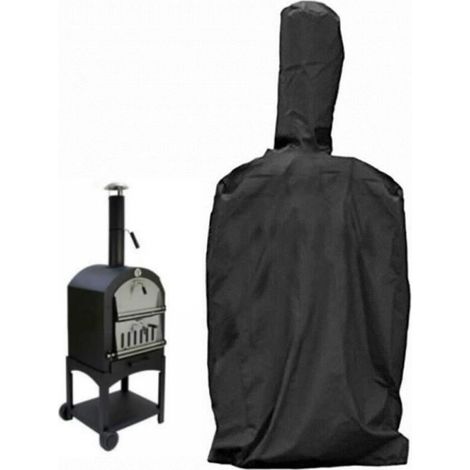 Abdeckung Für Outdoor-pizzaofen, Schutzabdeckung Für Grill, Wasserdicht, Wetterfest, 210d Oxford Schwarz 165x65x45cm