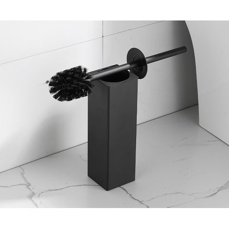 Toilettenbürste Haushalt Lange Griff Reinigungsbürste, Quadratisch Schwarz
