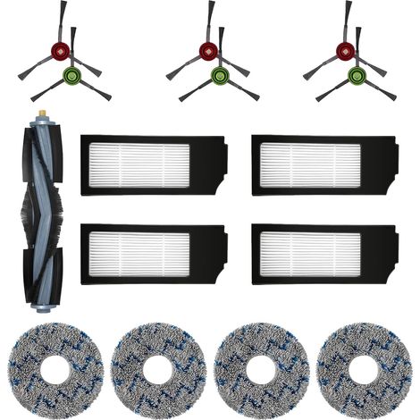 Ersatzfilter, Bürsten Und Wischtücher – Zubehörset Für Ecovacs Deebot T20 Omni, T10 Omni, X1 Omni, X1 Turbo Und X1 Plus Saugroboter (15 Teile)