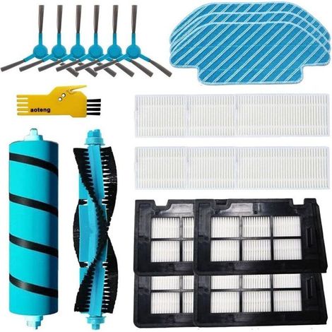 Ersatz-zubehörset Für Cecotec Conga 7090 Ia 6090 Ultra 6490 5490 5090 Saugroboter, 21-teiliges Set Mit Hauptbürste, Filter, Seitenbürste Und Reinigungstuch