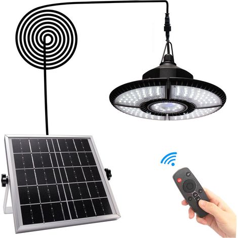 Innenraum-sonnenlicht 6v 5w, Solar-kronleuchter-beleuchtung Mit Vier Blättern, Einzeln, 4400 Mah Mit Fernbedienung, Geeignet Für Haus, Gartenhaus, Pergola, Gartencourtyard, Garage