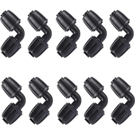 10 Stück Bewässerungs-ellbogen-adapter, 16 Mm Gartenschlauch-ellbogen-verbinder, Universelle Ellbogen-fitting Für Landwirtschaftliche Bewässerungszubehör