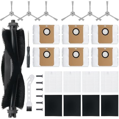 Ersatzteile Für Eufy L60/l60 Hybrid/l60 Ses/l50 Series Saugroboter, Ersatzteil-set, 1 Hauptbürste, 4 Filter, 4 Wischpads, 4 Seitenbürsten, 6 Staubbeutel