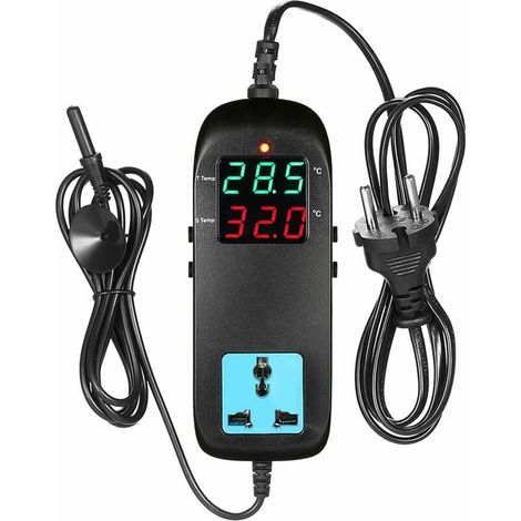 Kesselthermostat, Elektronischer Thermostat-temperaturregler Mit Led-digitalanzeige Und Stecker