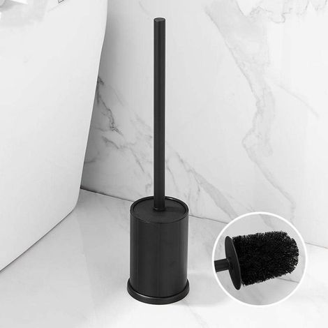 Brosse Wc Et Support Pour Salle De Bain, Tête De Brosse Wc Flexible (noir)