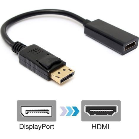 Dp-auf-hdmi-adapterkabel, Dp-auf-hdmi-adapter Mit Kleinem Gehäuse Für 1080p-monitore