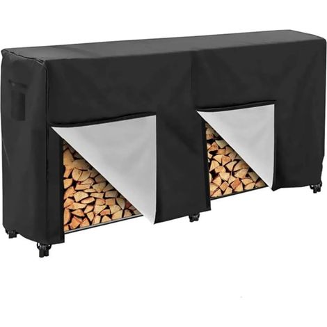 Schwarze Holz-teichabdeckung, 244x61x107 Cm, Tragbare Abdeckung Mit Holzrahmen Für Innere Und Äußere Gartenterrassen.