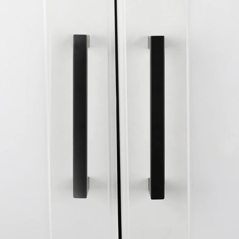 Schwarze Küchenmöbelgriff, Lochabstand 96 Mm, Edelstahl-möbelgriff, Geeignet Für Küchenschranktüren, 2 Stück