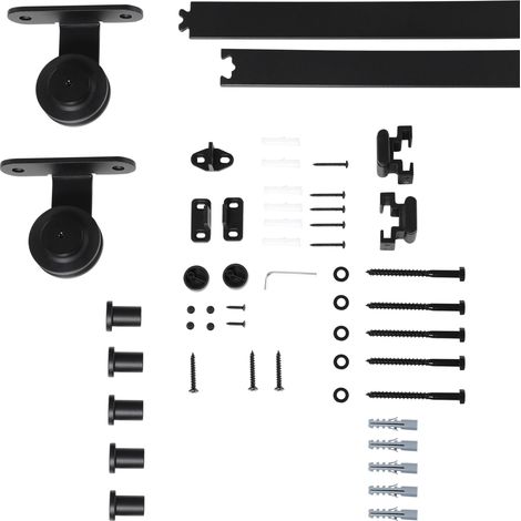 200cm Schiebetürbeschlag, 100 Cm Breites Schiebetürschiene, Dicke 35-45 Mm, Traglast 100 Kg