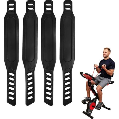 Fahrradpedalriemen, Schwarz, 30 Cm Lang, 4er-pack Riemen Für Heimtrainer-pedale