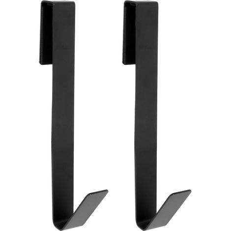 2er-set Verstellbare Duschtürhaken Aus Edelstahl, 18 Cm, Robust Und Ohne Bohren, Für Rahmenlose Glastüren