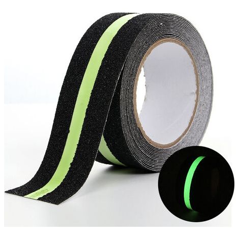 Rutschfestes Klebeband Mit Leuchtfilm, Im Dunkeln Leuchtend, Sicherheitsband Für Treppen Und Rutschige Böden, Innen Und Außen, 5 M X 5 Cm (1 Stück)