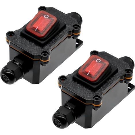 Wasserdichter Inline-schalter, 12 V Dc, 20 A, Dpst, 4-polig, 12 V, Verdrahteter Schalter, Ein/aus-schalter (2 Stück, Wasserdicht, Inline)