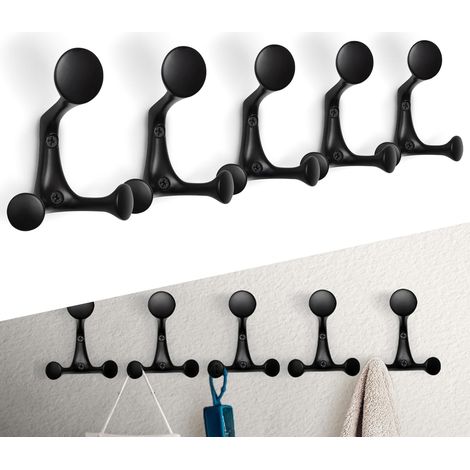 5er-set Wandhaken Für Mäntel, Wandhaken, Robuster Eingangshakenhalter Zum Aufhängen Von Kleidung