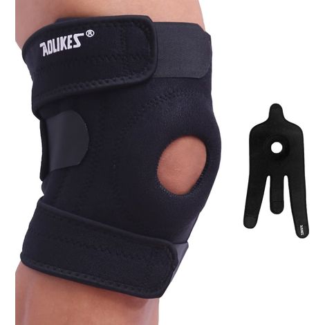 Kniebandage Zur Schmerzlinderung - Einstellbare Kompressionshülse Für Männer Und Frauen - Kniebandage Bei Meniskusverletzungen, Zur Linderung Von Arthritis, Beim Gewichtheben, Crossfit, Training