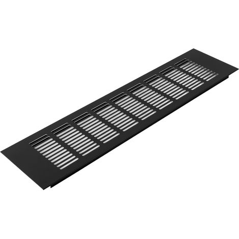 Schwarzes Lüftungsgitter 50 X 400 Mm, 1 Dekoratives Gitter Aus Aluminiumlegierung, Lüftungsgitter, Wärmeableitungsgitter