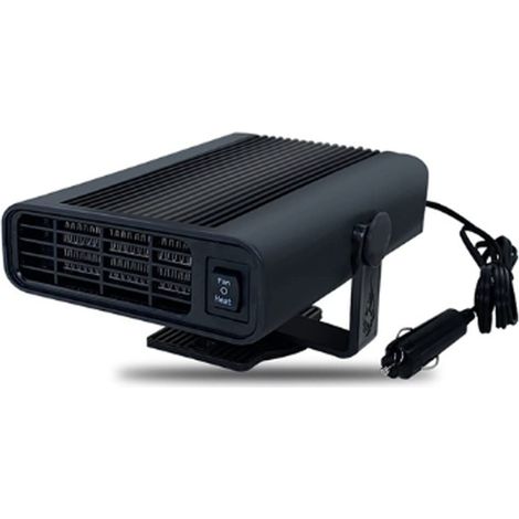 Tragbare Autoheizung 12 V/24 V, 360° Drehbare Heizung, 150 W, Elektrische Heizung, Entfroster, Autoheizung (farbe: Schwarz, Größe: 12 V)