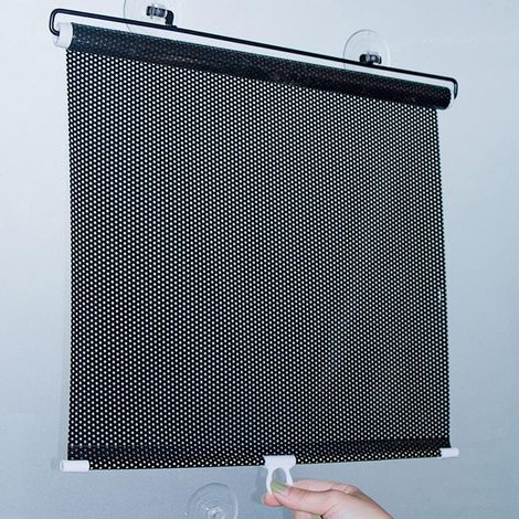 Saugnapf-balkonvorhang, Ausziehbarer Sonnenschutz Für Autofenster, Für Schlafzimmer, Kinderzimmer, Büros, Wohnmobile, Durchstichsicher (40 X 125 Cm)